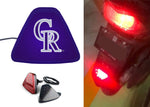 Colorado Rockies MLB Car Motorcycle tail light LED brake flash Pilot rear