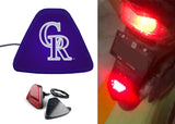Colorado Rockies MLB Car Motorcycle tail light LED brake flash Pilot rear