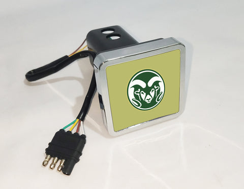 Colorado State Rams NCAA Hitch Cover LED Brake Light for Trailer