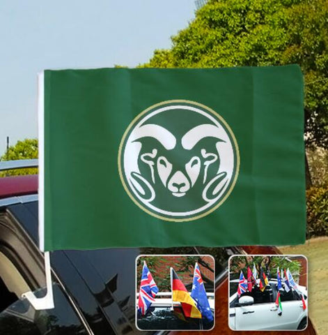 Colorado State Rams NCAAB Car Window Flag