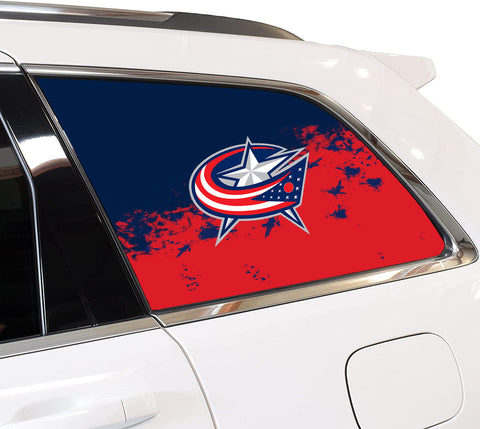 Columbus Blue Jackets NHL Rear Side Quarter Window Vinyl Decal Stickers Fits Jeep Grand