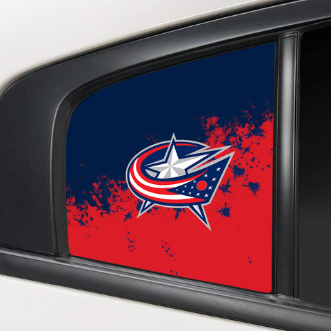 Columbus Blue Jackets NHL Rear Side Quarter Window Vinyl Decal Stickers Fits Dodge Charger
