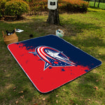 Columbus Blue Jackets NHL Picnic Blanket Mat Beach Outdoor Waterproof