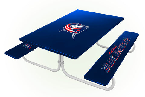 Columbus Blue Jackets NHL Picnic Table Bench Chair Set Outdoor Cover