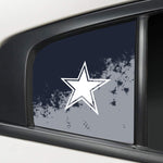 Dallas Cowboys NFL Rear Side Quarter Window Vinyl Decal Stickers Fits Dodge Charger