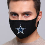 Dallas Cowboys NFL Face Mask Cotton Guard Sheild 2pcs