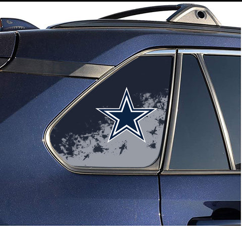 Dallas Cowboys NFL Rear Side Quarter Window Vinyl Decal Stickers Fits Toyota Rav4