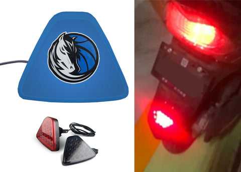 Dallas Mavericks NBA Car Motorcycle tail light LED brake flash Pilot rear