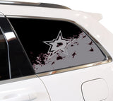 Dallas Stars NHL Rear Side Quarter Window Vinyl Decal Stickers Fits Jeep Grand