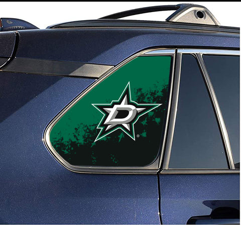 Dallas Stars NHL Rear Side Quarter Window Vinyl Decal Stickers Fits Toyota Rav4