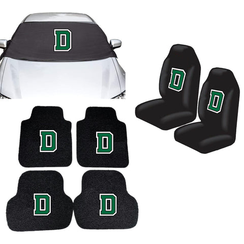 Dartmouth Big Green NCAA Car Front Windshield Cover Seat Cover Floor Mats