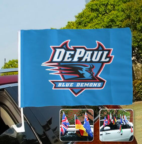 DePaul Blue Demons NCAAB Car Window Flag