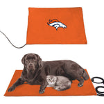 Denver Broncos NFL Pet Heating Pad Constant Heated Mat