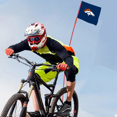 Denver Broncos NFL Bicycle Bike Rear Wheel Flag