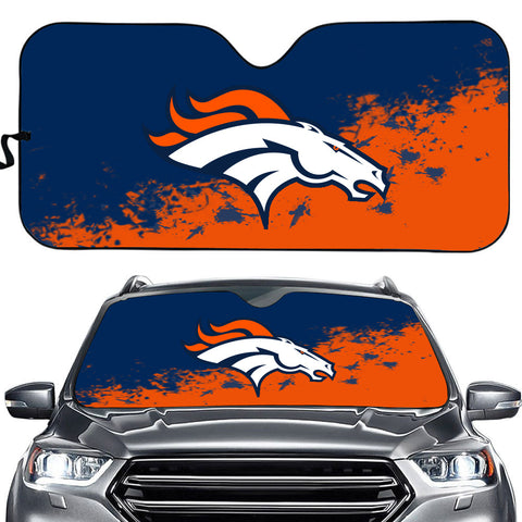 Denver Broncos NFL Car Windshield Sun Shade Universal Fit Sunshade