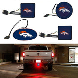 Denver Broncos NFL Hitch Cover LED Brake Light for Trailer