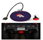 Denver Broncos NFL Hitch Cover LED Brake Light for Trailer
