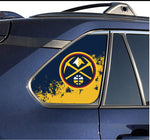 Denver Nuggets NBA Rear Side Quarter Window Vinyl Decal Stickers Fits Toyota Rav4