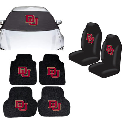 Denver Pioneers NCAA Car Front Windshield Cover Seat Cover Floor Mats