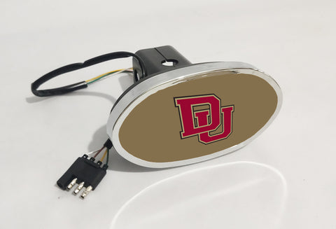 Denver Pioneers NCAA Hitch Cover LED Brake Light for Trailer