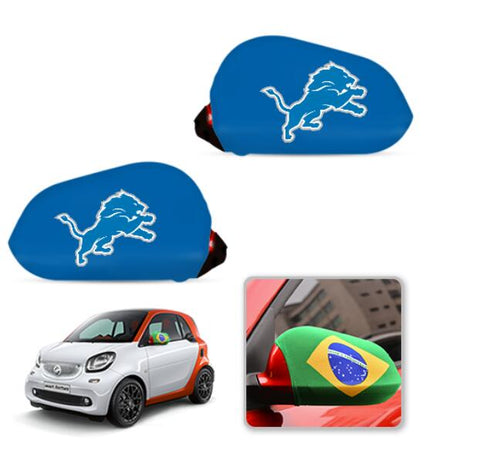 Detroit Lions NFL Car rear view mirror cover-View Elastic