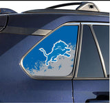 Detroit Lions NFL Rear Side Quarter Window Vinyl Decal Stickers Fits Toyota Rav4