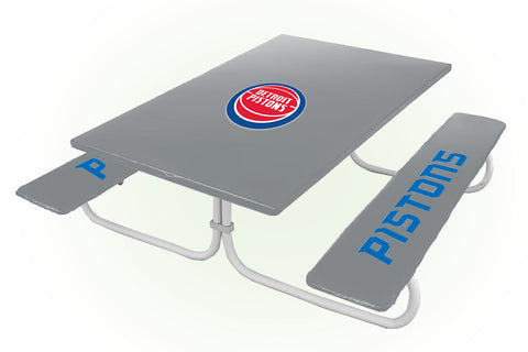 Detroit Pistons NBA Picnic Table Bench Chair Set Outdoor Cover