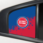 Detroit Pistons NBA Rear Side Quarter Window Vinyl Decal Stickers Fits Dodge Charger