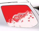 Detroit Red Wings NHL Rear Side Quarter Window Vinyl Decal Stickers Fits Toyota 4Runner