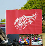 Detroit Red Wings NHL Car Window Flag