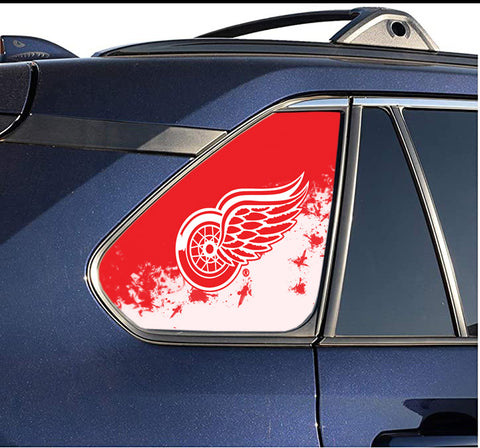 Detroit Red Wings NHL Rear Side Quarter Window Vinyl Decal Stickers Fits Toyota Rav4