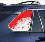 Detroit Red Wings NHL Rear Side Quarter Window Vinyl Decal Stickers Fits Toyota Rav4