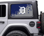 Detroit Tigers MLB Rear Side Quarter Window Vinyl Decal Stickers Fits Jeep Wrangler