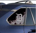 Detroit Tigers MLB Rear Side Quarter Window Vinyl Decal Stickers Fits Toyota Rav4