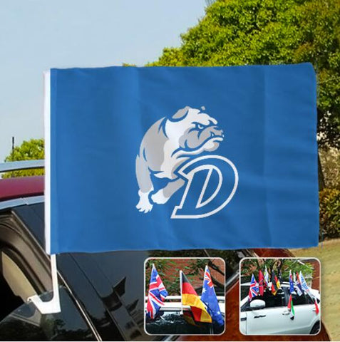 Drake Bulldogs NCAAB Car Window Flag NCAAB Car Window Flag