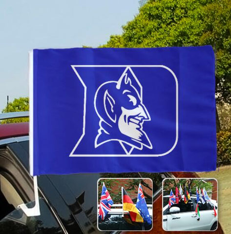 Duke Blue Devils NCAAB Car Window Flag NCAAB Car Window Flag