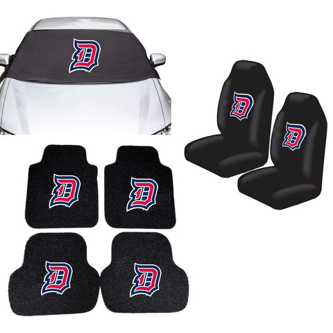 Duquesne Dukes NCAA Car Front Windshield Cover Seat Cover Floor Mats