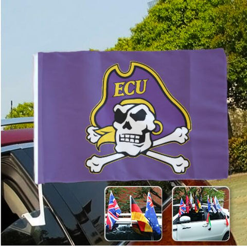 East Carolina Pirates NCAAB Car Window Flag