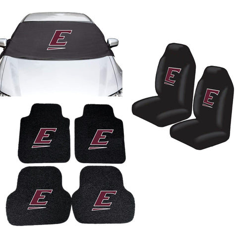 Eastern Kentucky Colonels NCAA Car Front Windshield Cover Seat Cover Floor Mats