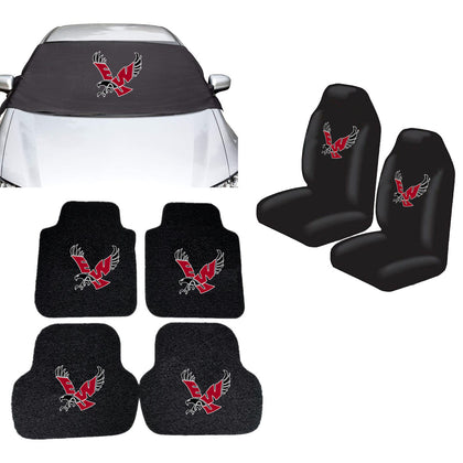 Eastern Washington Eagles NCAA Car Front Windshield Cover Seat Cover Floor Mats
