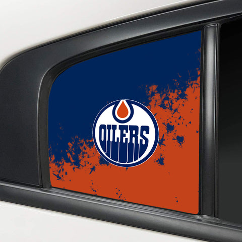 Edmonton Oilers NHL Rear Side Quarter Window Vinyl Decal Stickers Fits Dodge Charger