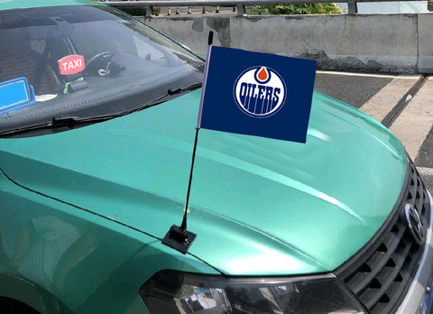 Edmonton Oilers NHL Car Hood Flag