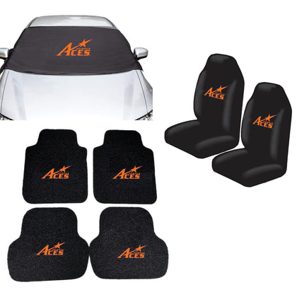 Evansville Aces NCAA Car Front Windshield Cover Seat Cover Floor Mats