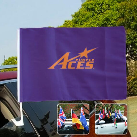 Evansville Aces NCAAB Car Window Flag