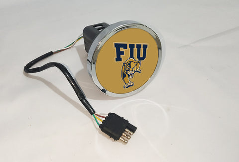 FIU Panthers NCAA Hitch Cover LED Brake Light for Trailer