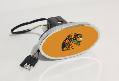 Florida A&M Rattlers NCAA Hitch Cover LED Brake Light for Trailer