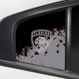 Florida Panthers NHL Rear Side Quarter Window Vinyl Decal Stickers Fits Dodge Charger