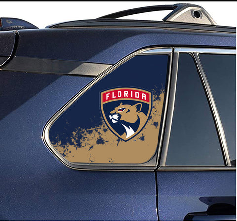 Florida Panthers NHL Rear Side Quarter Window Vinyl Decal Stickers Fits Toyota Rav4