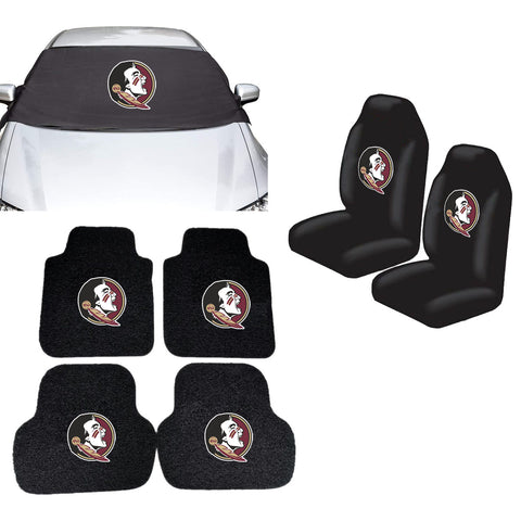 Florida State Seminoles NCAA Car Front Windshield Cover Seat Cover Floor Mats