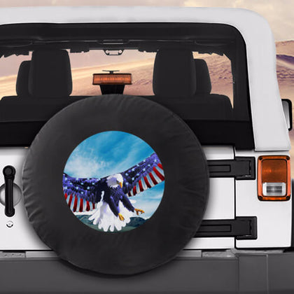 Flying Eagle Flag Military Spare Tire Cover